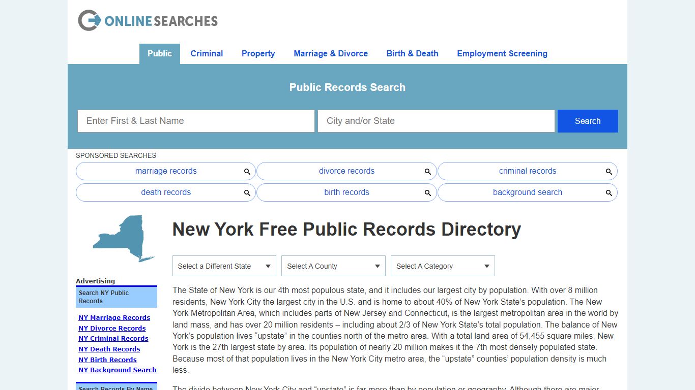 New York Public Records Directory & Official Documents ...